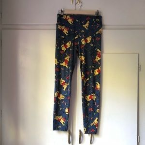 Blue lularoe Winnie the Pooh one size leggings